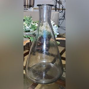 Vintage Pyrex lab bottle with side piece